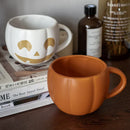 GobekUsa Halloween Pumpkin Ceramic Mug with Retro Enamel Handle for Coffee Milk Tea