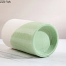 GobekUsa Green Cylinder Candle Holder Set for Romantic Home Decor