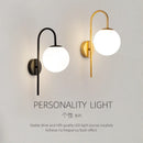 GobekUsa Glass Ball LED Wall Light for Living Room Bedroom Staircase Corridor