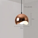 GobekUsa Rose Gold Pendant Lights Metal Hanging Fixtures for Dining Room Island Bar Decor