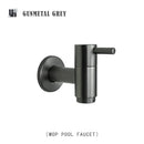 GobekUsa Brass Black Wall Mount Garden Faucet for Extended Outdoor Use