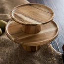 GobekUsa Elevated Wooden Cake Plate | Stylish and Functional Food Serving Trays