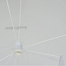 GobekUsa Leaf Grid Chandelier: Designer White Fabric Screen Suspension Lighting for Kitchen Island, Living Room, Bedroom