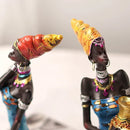 GobekUsa Black Women Resin Art Figures for Home Decor and Statues