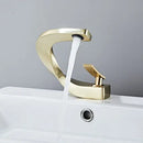 GobekUsa Gold Bathroom Faucet | Deck Mounted Sink Tap | Hot and Cold Basin Mixer