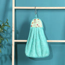GobekUsa Coral Velvet Hand Towel: Absorbent Cleaning Tool for Home Kitchen & Bathroom