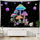 GobekUsa Cartoon Planet Mushroom Tapestry Wall Hanging for Psychedelic Room Decor