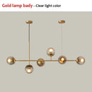 GobekUsa Glass Ball LED Pendant Light Modern Chandelier for Living Room Decor