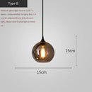 GobekUsa LED Glass Pendant Chandelier for Kitchen Dining Bar Décor