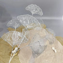 GobekUsa Ginkgo Leaf Branch Artificial Flowers Home Decor