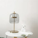 GobekUsa Glass Lampshade LED Table Lamp for Modern Bedroom Decor