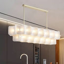 GobekUsa LED Chandelier: Luxe Fingerprint Design for Living Room, Bedroom, Hotel Lobby
