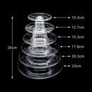 GobekUsa 6/4 Tier Macaron Tower Stand Cake Display for Wedding Birthday Baby Shower