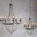 GobekUsa Iron Art Crystal Candle Pendant Light for Home & Hospitality Decor
