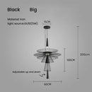 GobekUsa Iron Art Dinning Room Pendant Light in Black/Gold - Modern Nordic LED Fixture