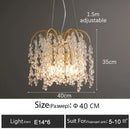 GobekUsa Crystal Led Chandelier Golden Luxury Living Room Ceiling Lamp