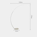 GobekUsa C-shaped Arc Floor Lamp LED Dimmable Remote Control for Living Room Bedroom