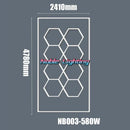 GobekUsa Hexagon LED Ceiling Light for Home Garage and Commercial Systems