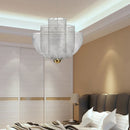 GobekUsa Grid Meshmatics Dimmable LED Chandelier Pendant - Modern Metal Design