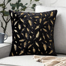 GobekUsa Golden Fur Cushion Cover White 43x43 - Luxury Home Decor Pillow Case