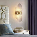 GobekUsa Glass Rod Crystal Wall Sconce: Modern Luxury Bedroom Living Room Light