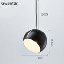 GobekUsa Gold Ball Pendant Light: Nordic Modern LED Hanging Lamp for Home Decor