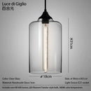 Handmade Glass Nordic Pendant Light With Chrome Finish