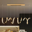 GobekUsa Gold Irregular LED Pendant Lights for Modern Living & Dining Room Lighting