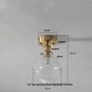 GobekUsa Green Flower Glass LED Ceiling Light Fixture - Nordic Modern Design
