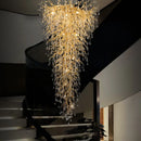 GobekUsa Gold Crystal LED Ceiling Chandelier for Elegant Spaces