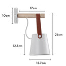 GobekUsa Industrial LED Wall Sconce Iron Bedside Lamp Retro Loft Indoor Lighting
