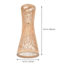 Japanese Bamboo Woven Pendant Light in Natural Finish