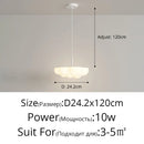 GobekUsa Cloud White Modern Chandelier Floating Pendant Lamp Kitchen Island Light
