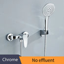 GobekUsa Black Brass Single Handle Shower Faucet Set with Hand Shower Head