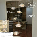 Modern Crystal Multi-Light Pendant Chandelier
