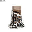 GobekUsa Gold Plated Hollowed Vase for Desk Decoration and Floral Arrangement