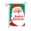 GobekUsa Christmas Deer & Santa Garden Flags - Outdoor Xmas Decorations