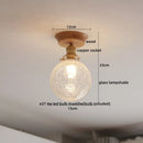 GobekUsa Glass Wood LED Ceiling Lamp for Home Lighting and Decoration