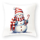 GobekUsa Cartoon Animal Christmas Pillowcase: Decorative Sofa Cushion Cover for Living Room