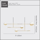 GobekUsa Geometric Line Iron Pendant Lamp for Living Room, Bedroom, Study, Dining - Home Decor Luminare