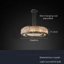 GobekUsa Gold Crystal Ceiling Chandelier LED Light Fixture for Luxury Home Decor