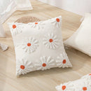GobekUsa Ivory Tufted Cushion Cover for Home Decor, Living Room, Sofa, Bedroom