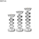 GobekUsa Crystal Candle Holder Desk Decoration Home Aroma Container