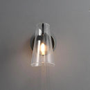 GobekUsa Black Copper Bedroom Wall Lamp with Transparent Lampshade