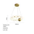 GobekUsa LED Chandelier Necklace Lighting for Dinning Room