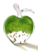 GobekUsa Crystal Glass Apple Paperweight: Modern Office Desktop Decor & Gift.