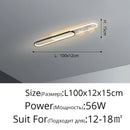 GobekUsa Gold Starry Strip Flush Mount Ceiling Light Luxury Chandelier