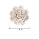 GobekUsa Elegant Porcelain Peony Flower Wall Ornaments