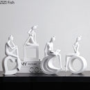 Abstract Figures Sculpture Modern Minimalism Decor Room Crafts GobekUsa Aesthetics