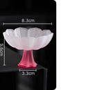 GobekUsa Lotus Flower Glass Tea Cups - Set of 2